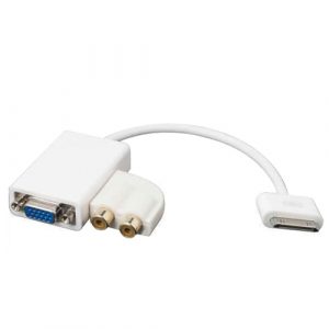 ADAPTOR - iPad Dok Connector TO VGA+Audio output