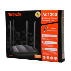 WIRLESS ROUTER – TENDA AC1200 MODEL AC8. DUAL BAND GIGABIT