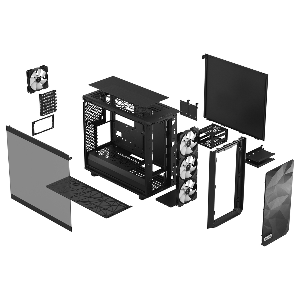 CASE FRACTAL DESIGN MESHIFY 2 LITE ARGB BLACK TG LIGHT TINT - Figura 3