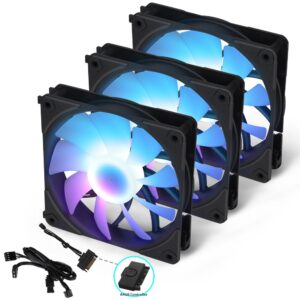 SET NEBULA 3X FAN ARGB UF1203 BLACK