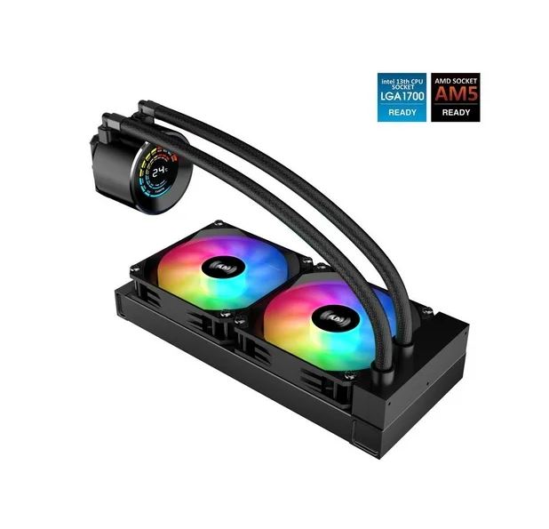 CPU COOLER NEBULA AQUA FLOW 240 BLACK ARGB
