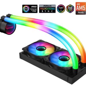 CPU COOLER NEBULA AQUA GLIDE 240 BLACK ARGB