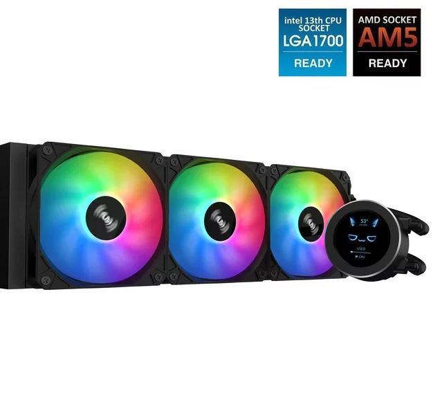 CPU COOLER NEBULA AQUA STREAM BLACK 360 ARGB