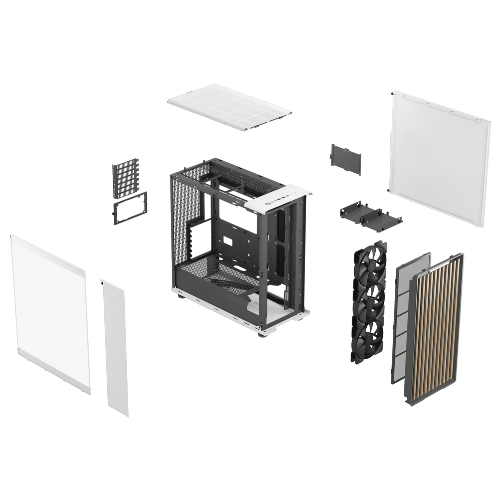 CASE FRACTAL DESIGN NORTH XL CHALK WHITE TG CLEAR - Figura 2