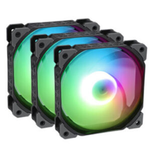 SET NEBULA 3X FAN ARGB KT125 BLACK