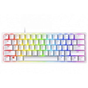 RAZER HUNTSMAN MINI MERCURY 60% PURPLE CLICKY OPTICAL SWITCHES
