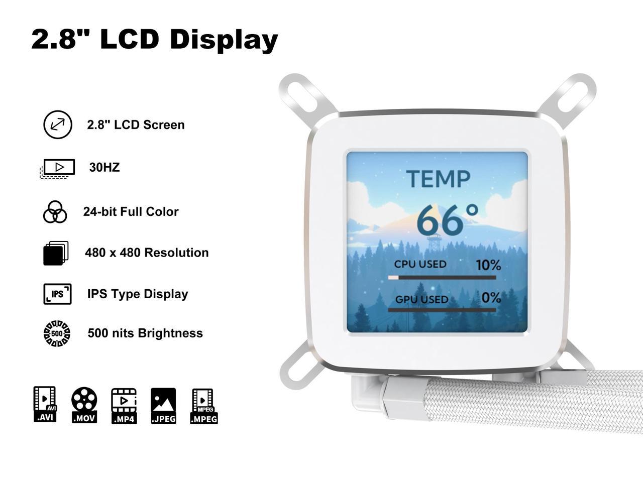 CPU COOLER NEBULA AQUA MAX 360 WHITE - Figura 3