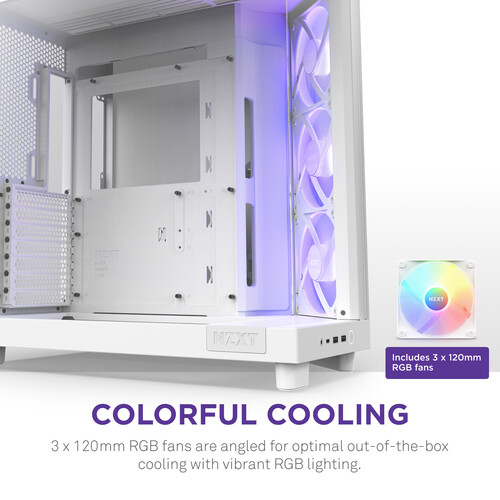 CASE NZXT H6 FLOW MIDI RGB WHITE - Figura 7