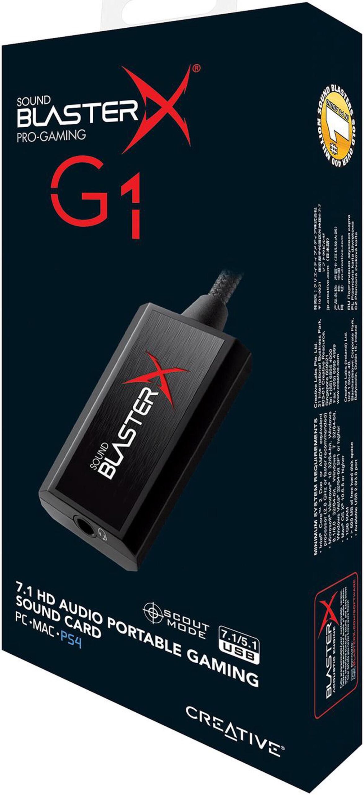 USB AUDIO CREATIVE SOUND BLASTER X G1 - Figura 3