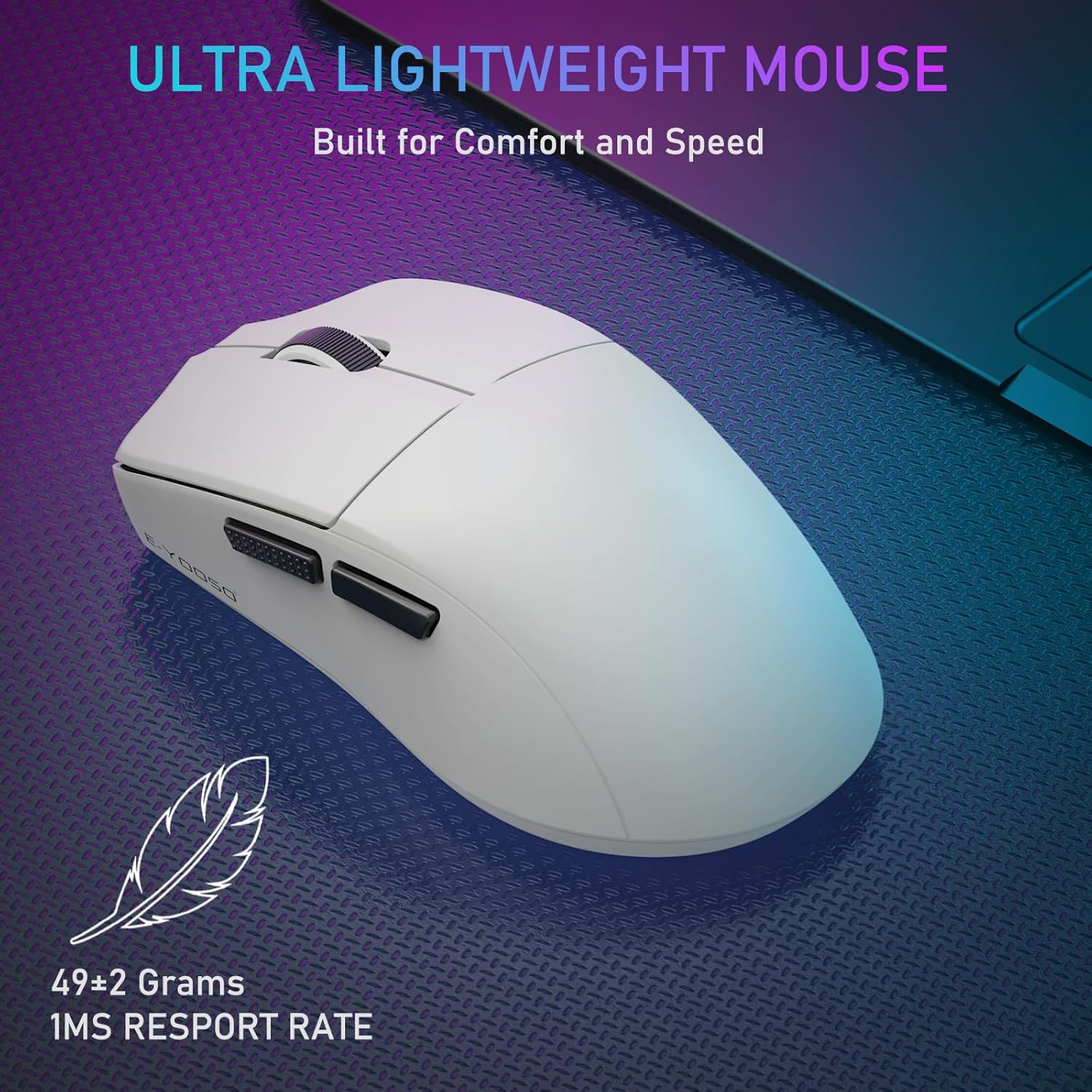 MOUSE WIRELESS E-YOOSO X-44 WHITE 1KHZ - Figura 2