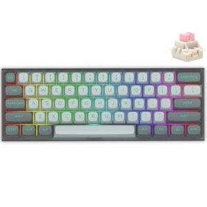 TASTIERE MEKANIKE E-YOOSO HZ-61 GRAY-BLACK MAGNETIC SWITCH