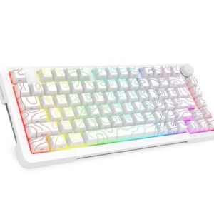 TASTIERE WIFI MEKANIKE E-YOOSO Z-82 WHITE SILVERWOOD SWITCH