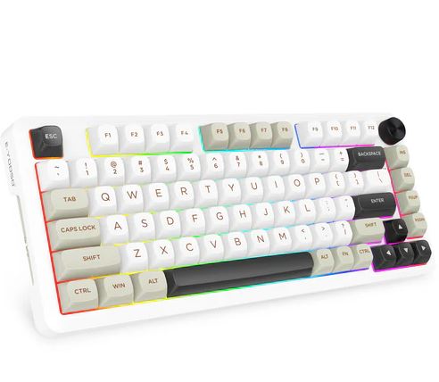 TASTIERE WIFI MEKANIKE E-YOOSO Z-82 White-gray-black Silverwood Switch - Figura 6