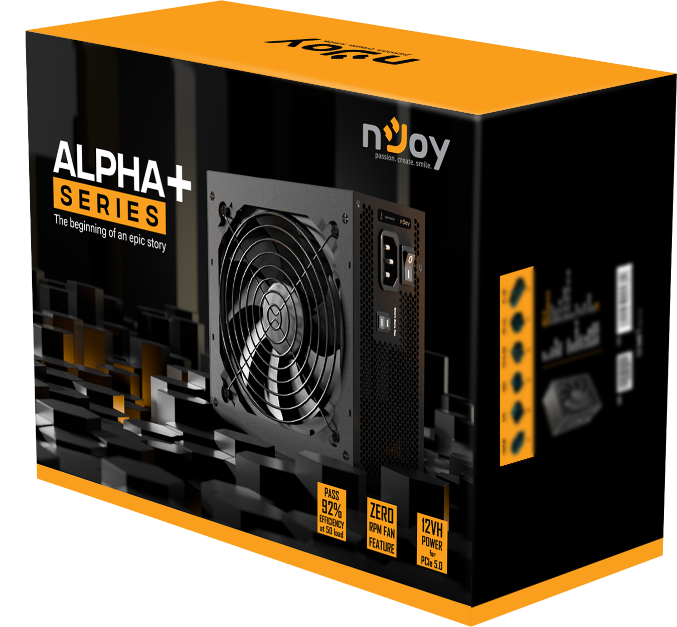 PSU 1000W NJOY ALPHA+ 80+ GOLD MODULAR