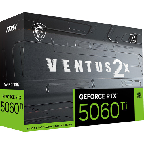 NVIDIA GEFORCE RTX 5060 TI 16GB MSI VENTUS 2X OC PLUS