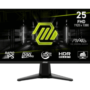 MONITOR GAMING MSI MAG 255F E20 25 INCH FHD IPS 200HZ 0.5MS