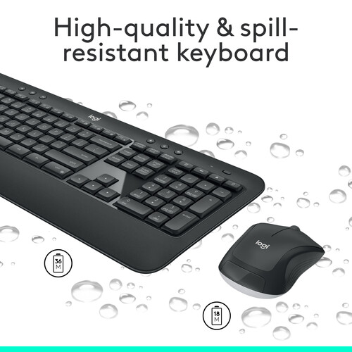KEYBOARD + MOUSE WIRELESS LOGITECH ADVANCED MK540 - Figura 2