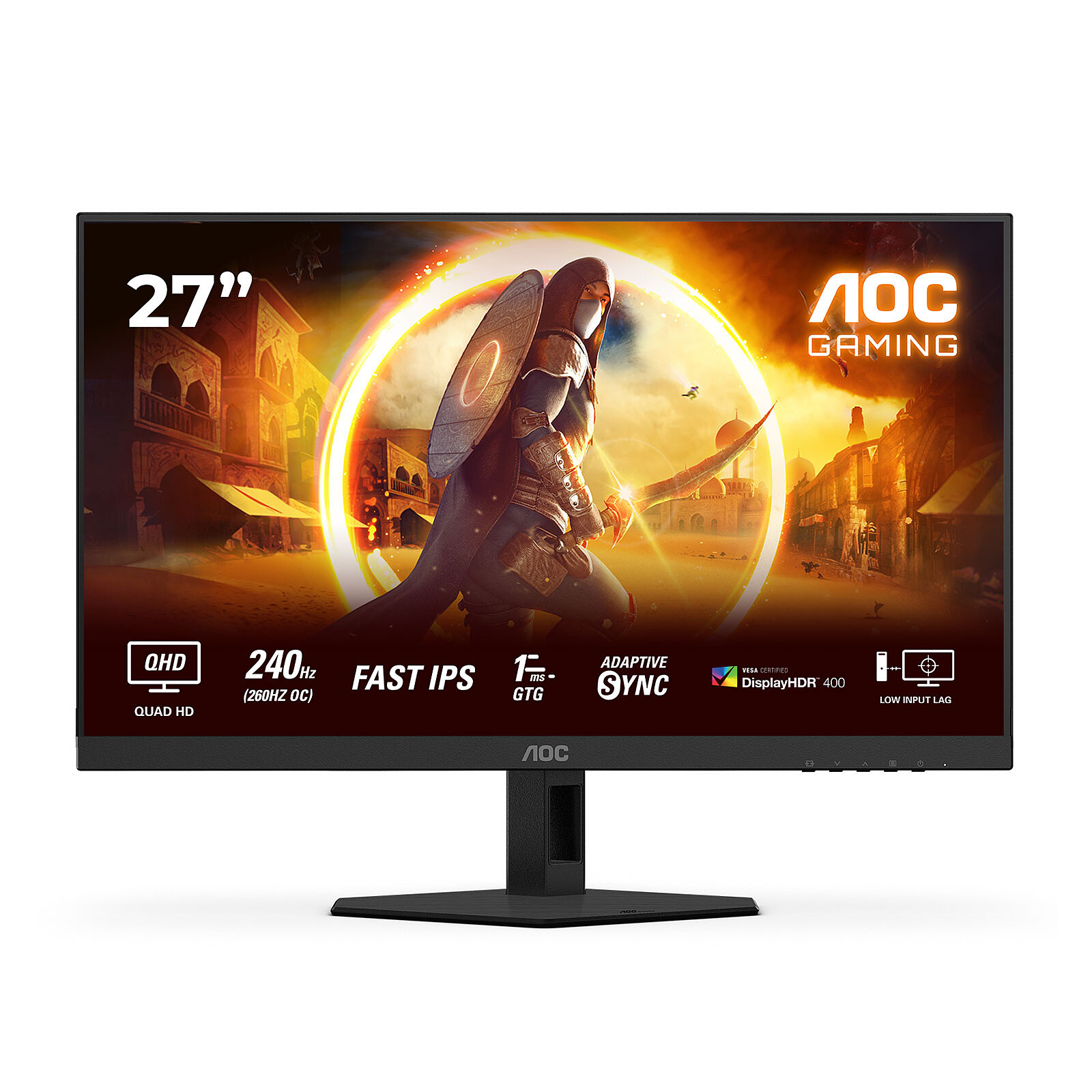 Monitor Gaming AOC Q27G4ZR 27 inch 2K IPS 240Hz 260Hz 1ms