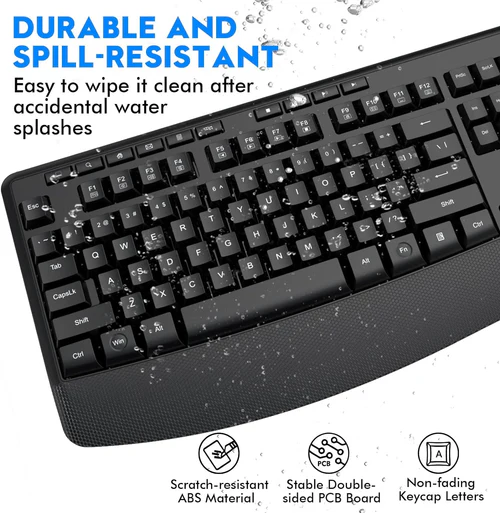 Set Tastiere + Mouse Wireless E-YOOSO E-787 Black - Figura 4