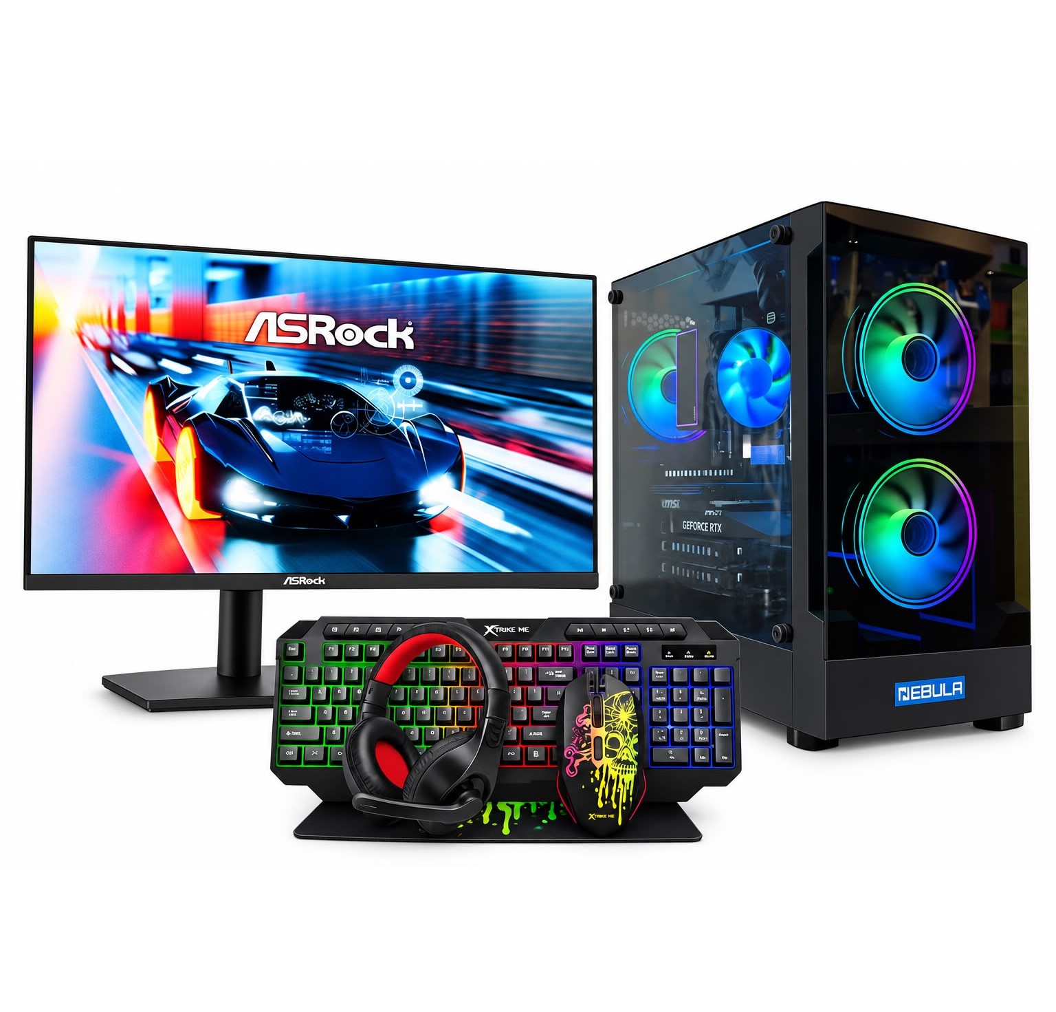 Set Gaming Ryzen 5 5500 RX 570 8GB